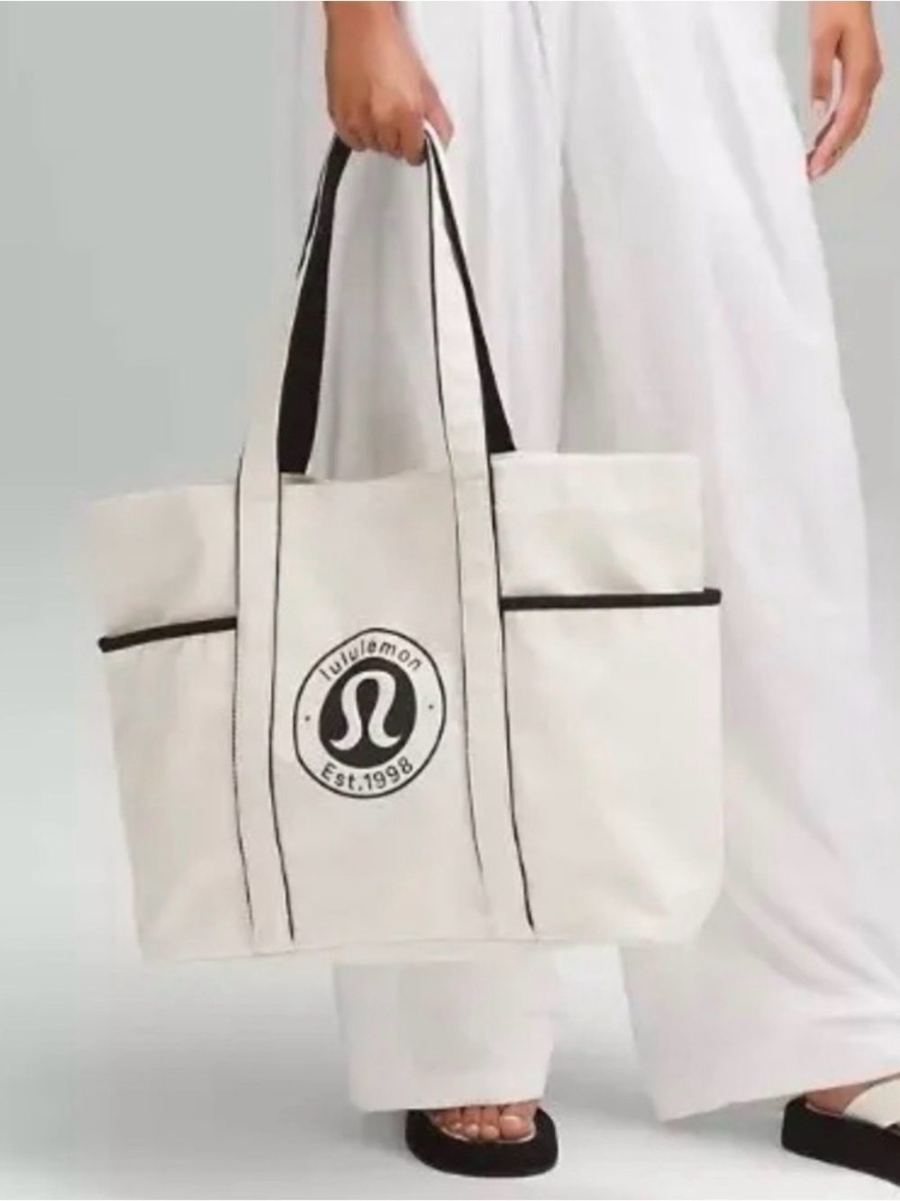 lululemon athletica Canvas Logo Tote Bag